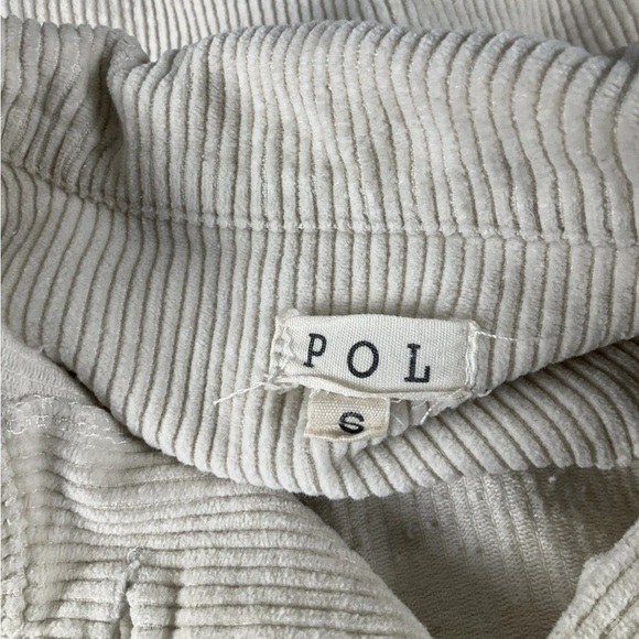 POL  Women's Size Small  Corduroy Jacket Button Front Frayed Cut Hem - Picture 3 of 11
